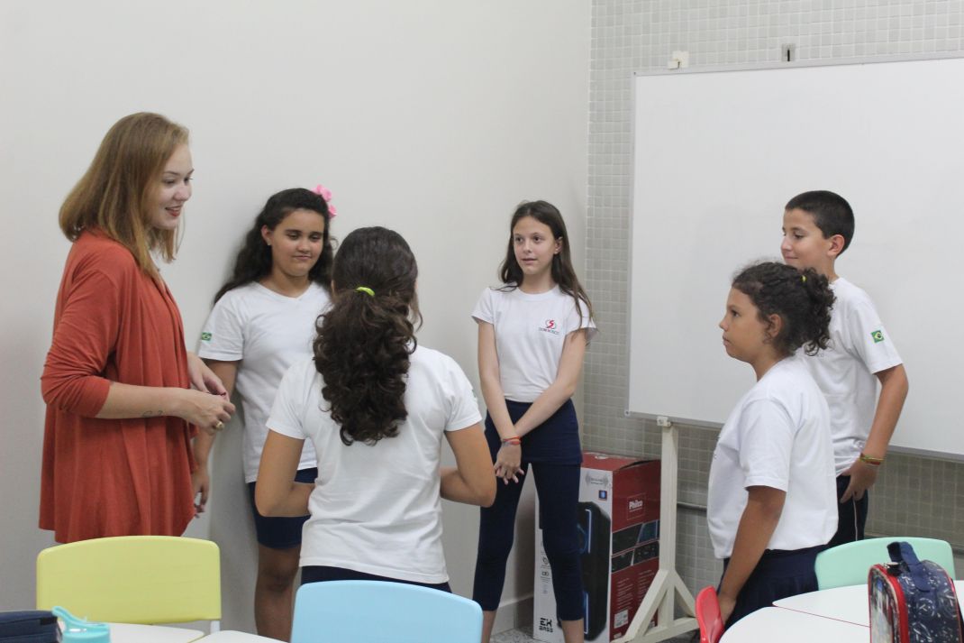 Aula no Centro de Idiomas