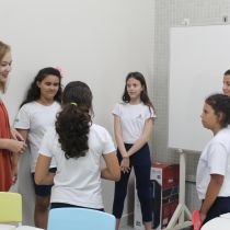 Aula no Centro de Idiomas