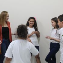 Aula no Centro de Idiomas