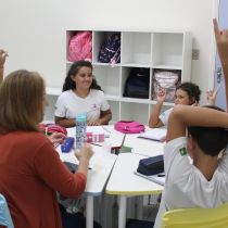 Aula no Centro de Idiomas